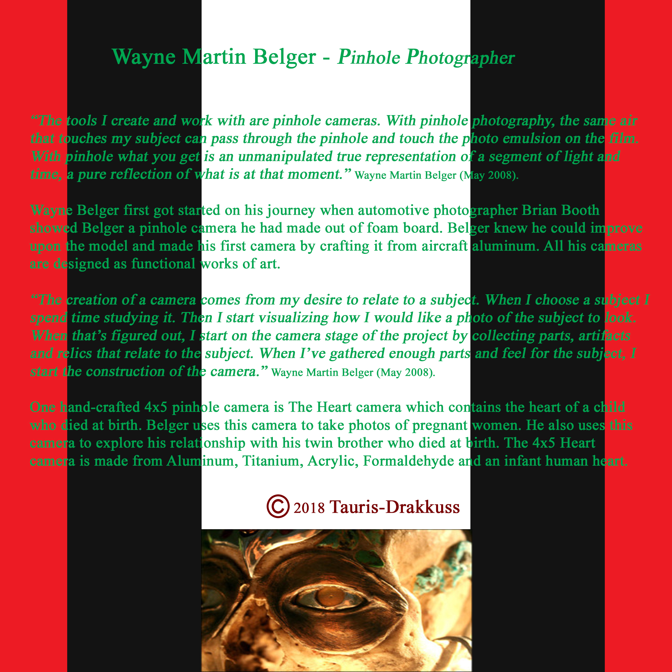 Wayne Martin Belger - Pinhole Photographer