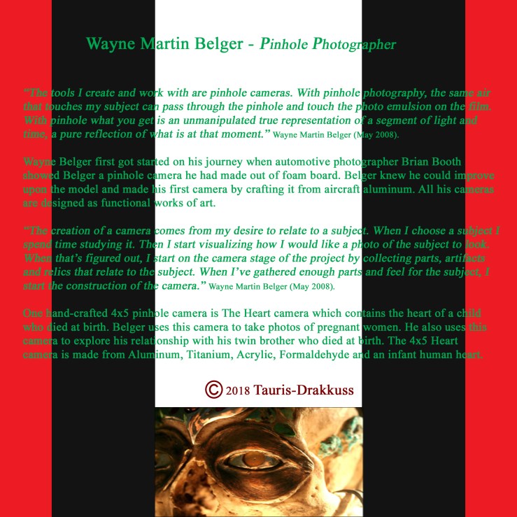 Wayne Martin Belger - Pinhole Photographer